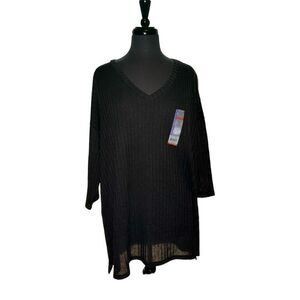 Faded Glory Black Sweater NWT